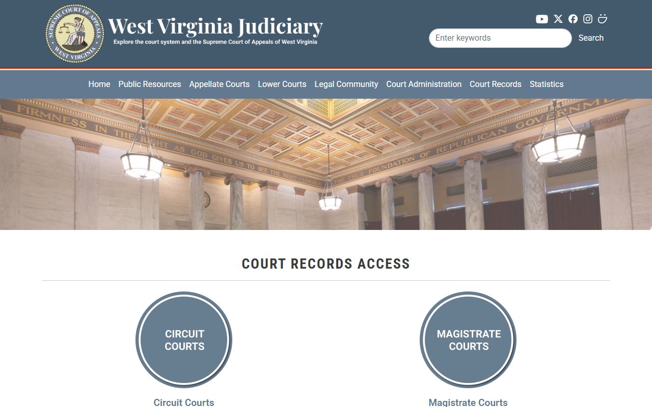Boone County court records after arrest WV court access page